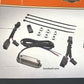 NEW Genuine Harley Dyna XL Air Foil Luggage Rack Smoked LED Light Kit 68000010