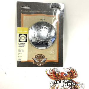 NEW Genuine Harley 2004 Up Sportster XL Custom Chrome Fuel Cap Cover 99666-04