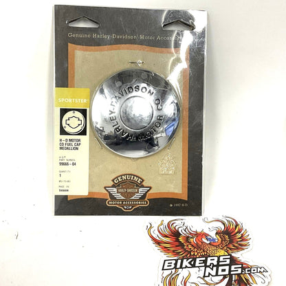 NEW Genuine Harley 2004 Up Sportster XL Custom Chrome Fuel Cap Cover 99666-04