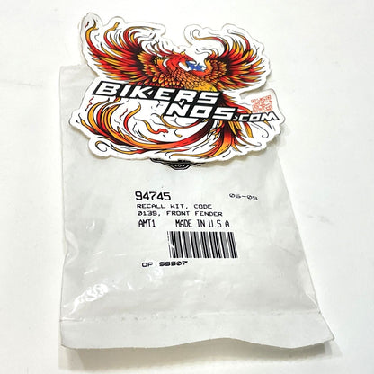 New Genuine Harley Front Fender Recall Kit Code 0139 94745