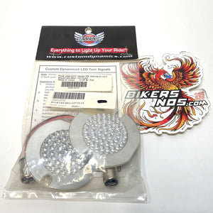Custom Dynamics Harley 1157 Dual Filament 3" Flat Red LED Turn Signal 2060-0272
