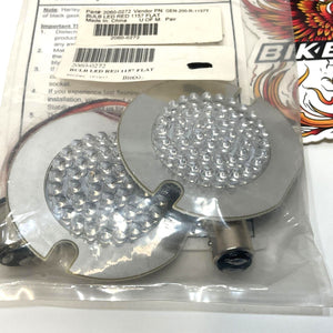 Custom Dynamics Harley 1157 Dual Filament 3" Flat Red LED Turn Signal 2060-0272