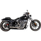 Two Brothers 2000-2017 Softail Comp S 2:1 Carbon Tip Polished Exhaust 930-02324