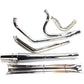Thunderheader 2010-2016 Touring Chrome 2-Into-1 Exhaust With Heat Shields 1074S