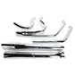 Thunderheader 2010-2016 Touring Chrome 2-Into-1 Exhaust With Heat Shields 1074S