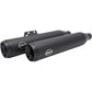 S&S CYCLE 2018-2023 Softail Grand National Race Black Ceramic Mufflers 550-0737