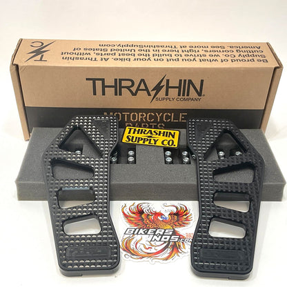 Thrashin Supply CO. 1980-2024 Harley Touring Apex Floorboards Black TSC-2211-1