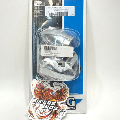 Drag Specialties Harley Touring Softail Bullet Turn Signal Lights Rear 2020-1378