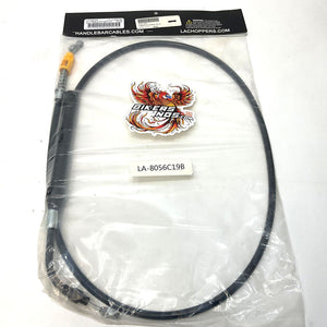 LA CHOPPERS 2021-2022 Touring Clutch Cable 18- 20" Ape Hangers LA-8056C19B