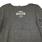 NEW Genuine Harley Womens Stitched 3/4 Sleeve Scoop Neck Shirt Smoke Gray XL