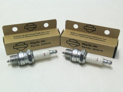 NOS Genuine Harley 1971-78 XL Set Of 2 SPARK PLUGS 4R5 32338-04