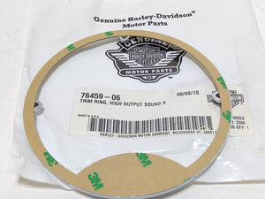 NOS Genuine Harley Side Car High Output Sound System Speaker Trim Ring 76459-06