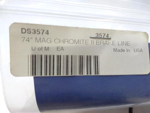 Magnum Braided Universal Brake Line 74" Sterling Chromite II DS3574 3574