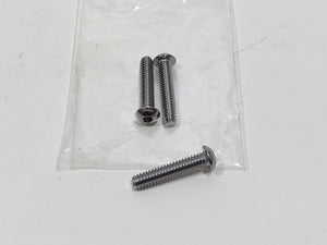 NOS Genuine Harley 3 Pack 1/4-20x1-1/4" Chrome Backrest Screws 94554-97