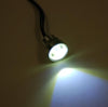 Black Anodized 9/16" Flush Mount white/amber COB LED Indicator LLC-RFBS-WAS