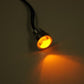 Black Anodized 9/16" Flush Mount white/amber COB LED Indicator LLC-RFBS-WAS
