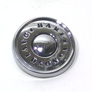 NEW Genuine Harley Backrest Medallion Chrome Round 1.2" 99324-07