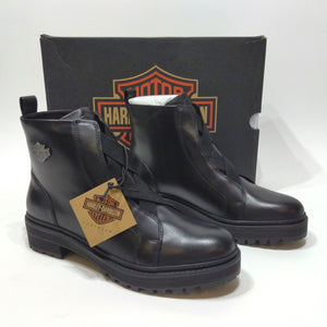 Harley-Davidson Womens Carney 5-Inch Black Leather Fashion Boots Size 10 D84784