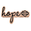 NEW Genuine Harley Jewelry Rose Gold "Hope" Rally Bracelet Charm HSC0102