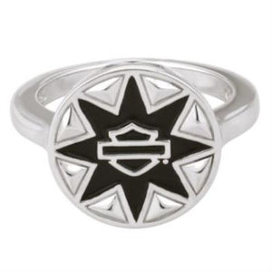 NEW Genuine Harley Jewelry Size 7 Tribal Ray Silver Ring HDR0483-09