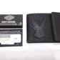NOS Genuine Harley Liberty Eagle Bi-Fold Black Leather Wallet HDMWA11672