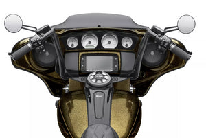 NOS Harley 2014 Up FLH Black Batwing Chizeled Handlebar 12" Gloss Black 55800863