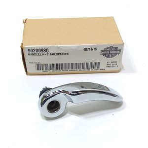 NOS Genuine Harley Left Chrome CVO Speaker Saddlebag Lid Latch Handle 90200980