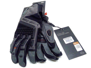 NEW Womans Harley Grit Adventure Full-Finger Black Gloves XLarge 98189-21VW/002L
