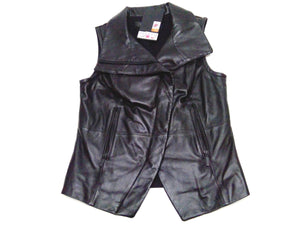 NEW Harley Womans Leather & Compression Vest Small 96737-19VW/000S