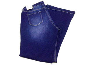 NEW Womans Kancan 3XL Plus Size High Waist Flare Blue Jeans KC733D-P-3XL