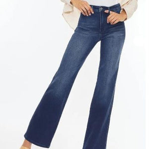 NEW Womans Kancan 5/26 High Rise Blue Flare Jeans KC9248D