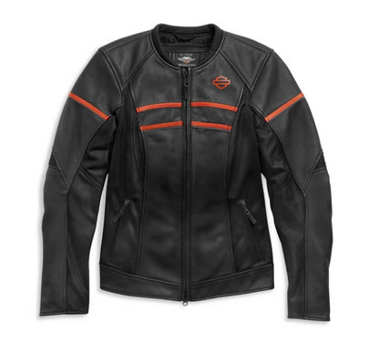NEW Womans Harley-Davidson Brawler Leather Jacket Medium 98007-21VW