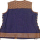 NEW MFG First Womans Blue Label Club Style Leather Vest Medium L011-M