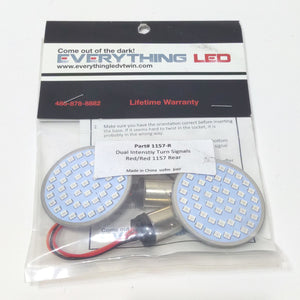 Everything LED Dual Intensity Red Rear Bullet or Flat Turn Signal Insert 1157-R