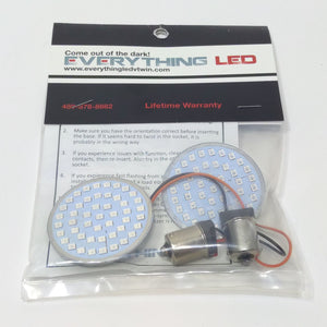 Everything LED Single Filament Red Rear Bullet or Flat Turn Signal Insert 1156-R