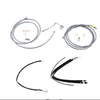Burly Stainless 15" Ape Handlebar Cable Kit  2017-2020 Harley Touring B30-1233