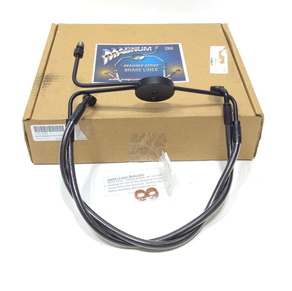 Designer Series DOT Black Pearl Front Lower Brake Line Kit 1741-1864 47013