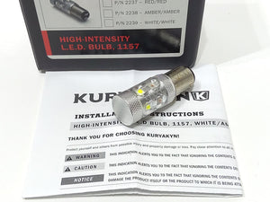 Kuryakyn High Intensity LED White/Amber 1157 Bulb 2236 2060-0619