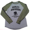 NEW Mens Harley-Davidson Wounded Warrior Project Raglan Shirt Small 96043-23VM