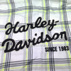 NEW Women Harley-Davidson Convertible Sleeve Plaid Shirt Large 96272-23VW