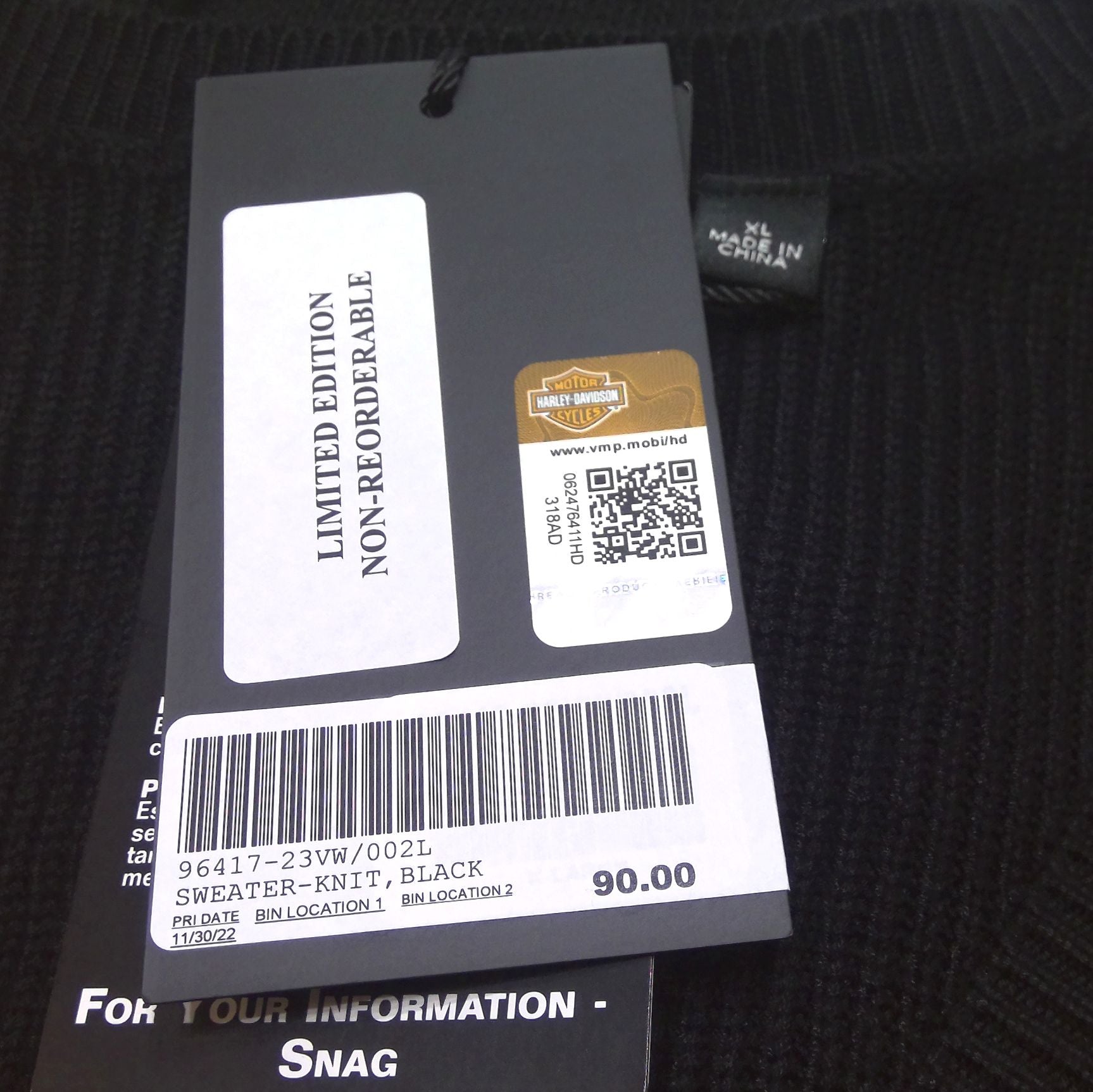 Harley Davidson 2024 Knit Sweater