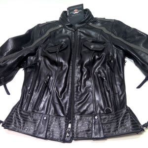 NEW Womans Harley-Davidson Petite Hairpin Leather Small Jacket 98029-18VP