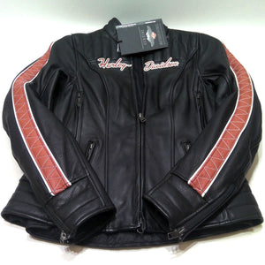 NEW Womans Harley-Davidson Vanocker Triple Vent Leather Jacket XSmall 98004-20VW