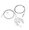 LA Choppers Complete Black Vinyl Braided Cable/Line Kit 0662-0850 LA-8156KT2-13B