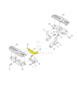 NOS Genuine Harley 2018-2019 CVO Rider Right Rear Footboard Bracket 50501037