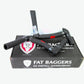 Fat Baggers 14" Black 1-1/2" EZ Install Pointed Top Handlebar 0601-5256 806014-B