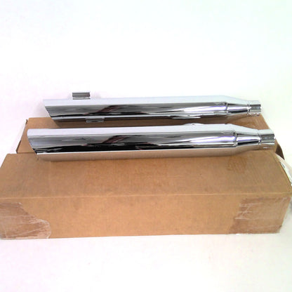 NOS Genuine Harley 2008-2017 Dyna Chrome Mufflers 64705-08B 64987-08A