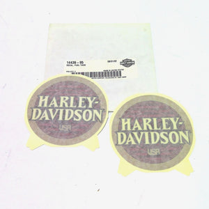 NOS Genuine Harley 1995 Ultra Classic Red And Gold Tank Decal Set 14439-95